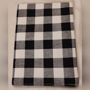 Black and White Checkered Fabric